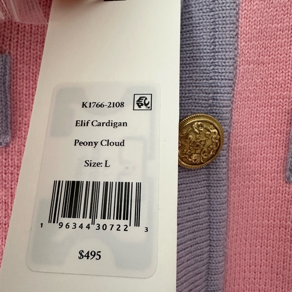 LoveShackFancy Pink and Lavender Cardigan - Picture 7 of 7